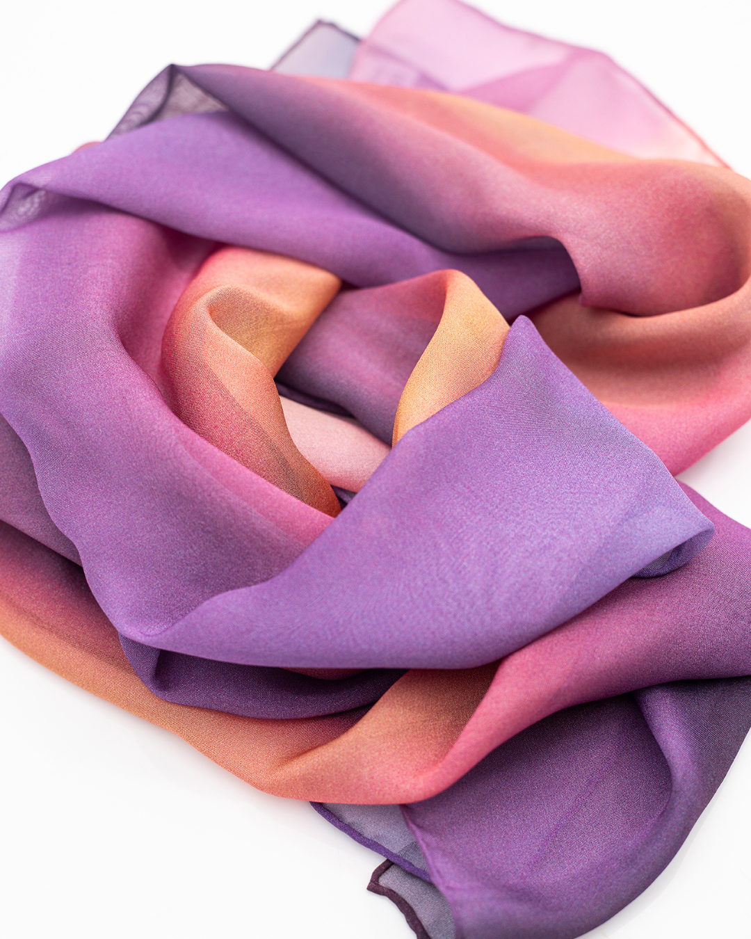 Silk Scarf 'Candy Skies' - 100% Silk