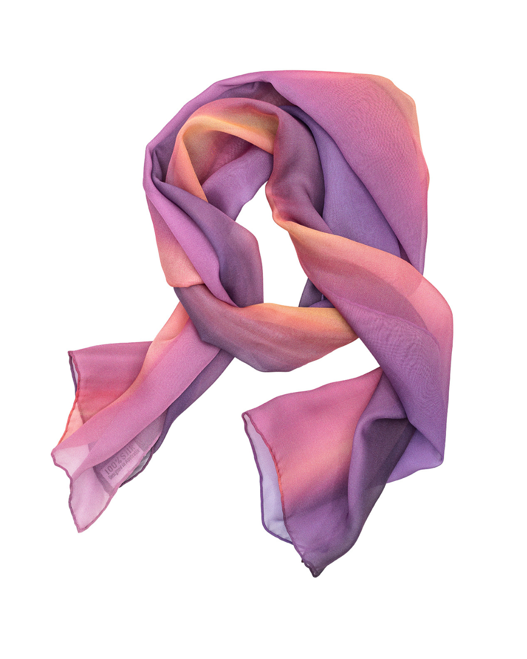 Silk Scarf 'Candy Skies' - 100% Silk