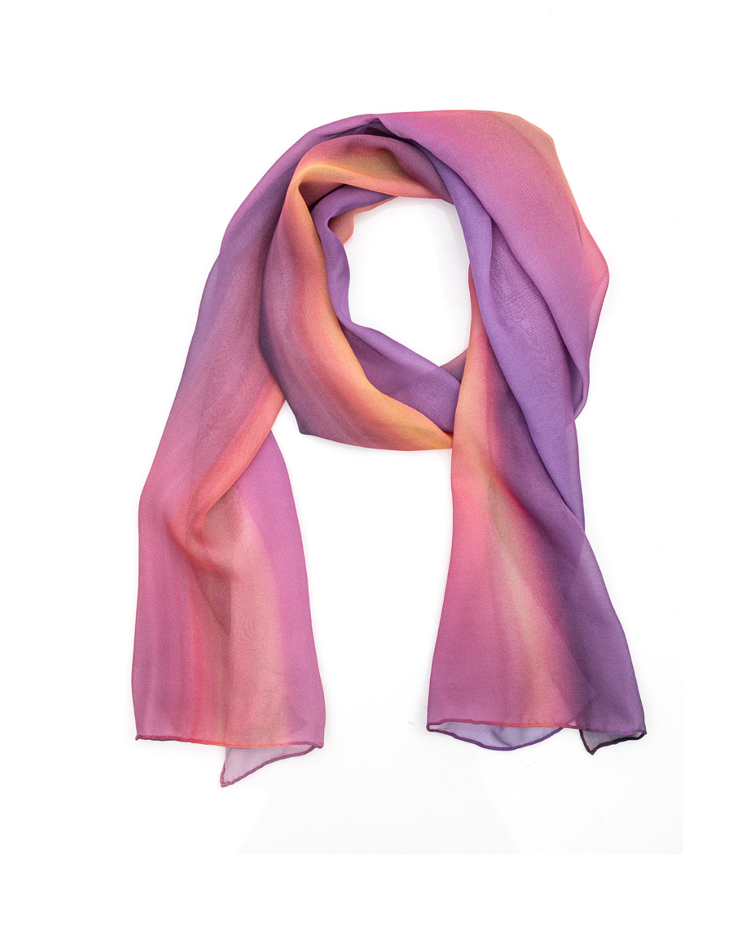 Silk Scarf  'Candy Skies' - 100% Silk