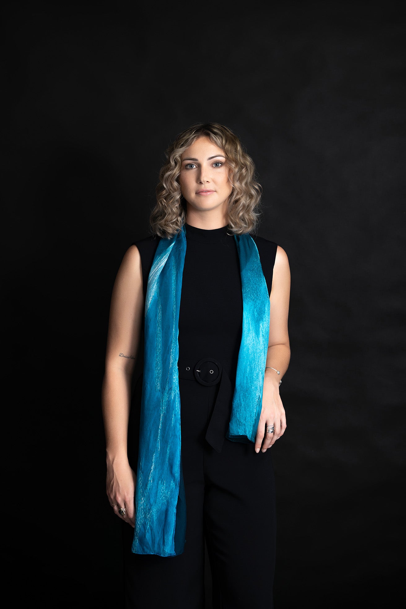 Silk Scarf Waterway Beach Ocean Print 100% Silk Whitsundays 